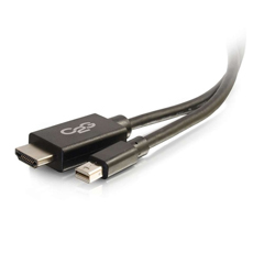 CTG-54420 C2G, 3FT MINI DISPLAYPORT MALE TO HDMI MALE ADAPTER CABLE - BLACK