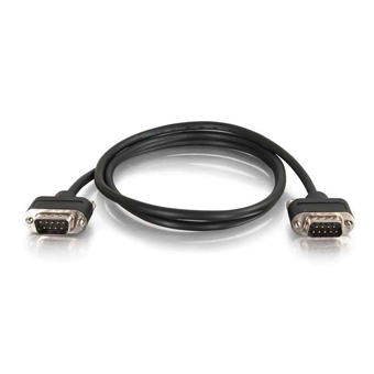 CTG-52166 C2G, 6 FT SERIAL RS232 DB9 NULL MODEM CABLE W/ LOW PROFILE CONNECTORS M/M IN WALL CMG RATED