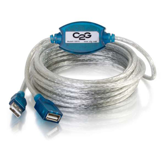 CTG-39978 CABLES TO GO, 5M USB 2.0 MALE TO FEMALE ACTIVE EXTENSION CABLE (16.4FT)