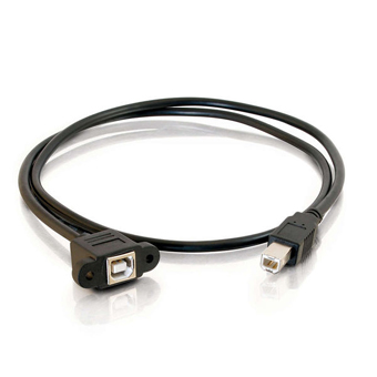 CTG-28072 CABLES TO GO, 1.5FT PANEL-MOUNT USB 2.0 B FEMALE TO B MALE CABLE