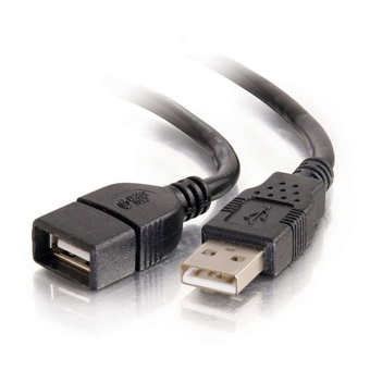 CTG-52106 CABLES TO GO, 1 M USB 2.0 A MALE TO A FEMAIL EXTENSION CABLE, BLACK, 3.3 FEET