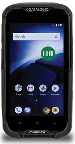 944350020 DATALOGIC, MEMOR 10, FULL TOUCH PDA, EMEA+ROW, WIFI + LTE, ULTRA SLIM MP 2D IMAGER W GREEN SPOT, ANDROID 8.1, NO GMS, BLACK