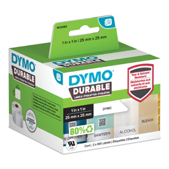 1933083 "DYMO, LW DURABLE 1" X 1" (25MM X 25MM)"