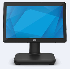 E189245 ELO, ELOPOS SYSTEM, 15-INCH HD1080, WIN 10, CELERON, 8GB RAM, 128SSD, PROJECTED CAPACITIVE 10-TOUCH, ZERO-BEZEL, ANTIGLARE, BLACK, WITH I/O HUB STAND