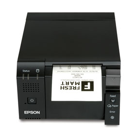 C31CH61A9641 EPSON, TM-T70II-DT2, THERMAL RECEIPT PRINTER EPSON BLACK, ETHERNET, USB, & SERIAL I/F, CORE I3, 256GB, NO OS, INCLUDES POWER SUPPLY, PS-180
