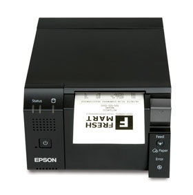 C31CH61A9721 EPSON, TM-T70II-DT2, THERMAL RECEIPT PRINTER EPSON BLACK, ETHERNET, USB, & SERIAL I/F, CELERON, 256GB, NO OS, INCLUDES POWER SUPPLY, PS-180