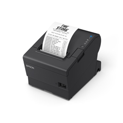 C31CJ57A9671 EPSON, CUSTOM FOR CHPTLE, TM-T88VII, THERMAL RECEIPT PRINTER W/ AUTOCUTTER, EPSON BLACK, S01, ETHERNET, USB SERIAL INTERFACES, PS-190 POWER SUPPLY  AC CABLE, NCNR