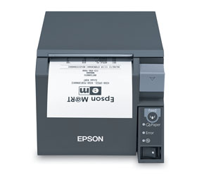C31CD38A9951 EPSON, TM-T70II, FRONT LOADING THERMAL RECEIPT PRINTER, WIFI (UB-R04) AND USB, EPSON BLACK, POWER SUPPLY INCLUDED, REQ CABLE