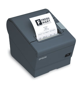C31CA85A6341 EPSON, TM-T88V, THERMAL RECEIPT PRINTER - ENERGY STAR RATED, EPSON BLACK - NEW COLOR, SERIAL AND USB INTERFACE, POWER SUPPLY INCLUDED, REFER TO C31CA85091 ONCE STOCK IS DEPLETED