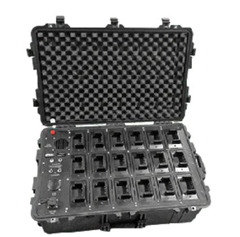 EOCC-APX-24V GLOBAL TECHNOLOGY SYSTEMS, GTS, 2 WAY RADIO, MOTORROLA, APX 6000/7000(18 BAY AC/DC/TACTICAL CHARGER)