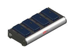 HCH-P7104-CHG GTS BATTERIES, A FOUR BAY MULTI-CHEMISTRY CHARGER FOR HARRIS P7100/P7200 SERIES RADIOS.