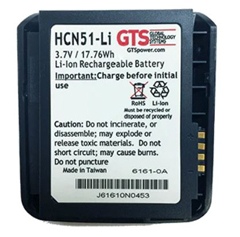 HCN5X-LI-10 GTS, INTERMEC, CN51 / CN 50, (10 COUNT) OEM PART # 318-039-012 / 318-039-001 / 318-052-011, CAPACITY 4800, VOLTAGE 3.7