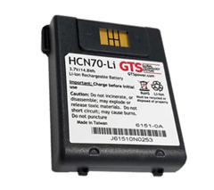 HCN70-LI-10 GLOBAL TECHNOLOGY SYSTEMS, GTS, HONEYWELL, CN70, OEM PART # 318-043-023, 318-043-003, CAPACITY 4000, VOLTAGE 3.7