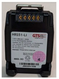 HRS51-LI GTS BATTERIES,  RECHARGEABLE BATTERY FOR ZEBRA RS5100 DEVICE.