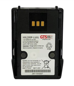 HXL200P-LI-H- GTS BATTERIES, A REPLACEMENT TO THE OEM BATTERY USED IN THE HARRIS XL-200P AND HARRIS XL-185P SERIES RADIOS.