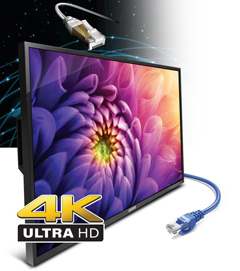 POE55BI-OX-4000 55in PoE Powered 4K LCD Display, LED, HD