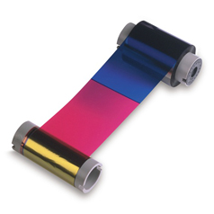 045200 HID FARGO, CONSUMABLES, YMCKO FULL-COLOR WITH RESIN BLACK AND CLEAR OVERLAY PANEL RIBBON, DTC4500 COMPATIBLE, 500 IMAGES, 20 ROLLS PER CASE, PRICED PER ROLL<br />YMCKO RIBBON FOR DTC4500/e 500IMAGES
