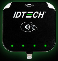 IDMR-NLR93D ID TECH, VP3350 LIGHTNING INTERFACE, NON-SRED, TEST UNIT, ROTATING + CABLE + DEMO KEY INJECTED