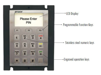 IDPB-602400M ID TECH, EOL, REFER TO SMARTPIN L80, SMARTPIN L100, PCI 4.X CERTIFIED MODULAR PIN ENTRY DEVICE WITH LCD DISP RS232, OUTDOOR