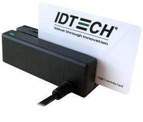IDMB-355112B ID TECH, MSR, MINIMAG DUO, USB HID, T12, BLACK