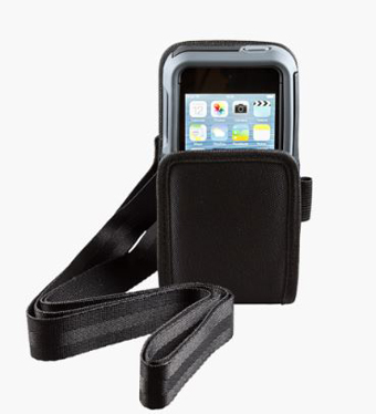 HOL-LP5-O-W-SHL IPC MOBILE, OPEN TOP HOLSTER WITH STRAP FOR LINEA PRO 5 WITH RUGGED CASE, BUT NOT HANDSTRAP AND PAD