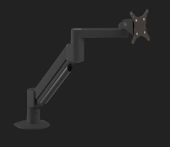 7000-500-104 HAT DESIGN WORKS, ARM MOUNTS: FULL MOTION LONG REACHING MONITOR ARM & VESA ADAPTER. BLACK. SUPPORTS 3-10LBS (CLAMP MOUNT ONLY - USE FM PART NUMBER FOR FLEXMOUNT)