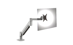 7000-500-124 HAT DESIGN WORKS, ARM MOUNTS: FULL MOTION LONG REACHING MONITOR ARM & VESA ADAPTER. SILVER. SUPPORTS 3-10 LBS (CLAMP MOUNT ONLY - USE FM PART NUMBER FOR FLEXMOUNT)