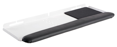 8085-248 HAT DESIGN WORKS, LARGE KEYBOARD TRAY WITH MOUSING AREA FOR USE WITH FULL SIZE KEYBOARD AND MOUSE. ADAPTABLE FOR LEFT OR RIGHT HANDED USERS. COMBINE WITH MOUNT (EX. 9139 & 8312) 10 YR WTY. WHITE