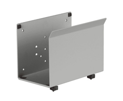 8335-LG-124 HAT DESIGN WORKS, LARGE CPU HOLDER ADJUSTS FROM 5-7.5"", UP TO 40 LBS.  STURDY METAL CONSTRUCTION KEEPS CPU SAFELY OUT OF THE WAY. MOUNT TO DESK WALL OR HAT WALL TRACK (8326).  SILVER