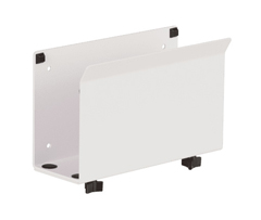8335-MD-248 HAT DESIGN WORKS, LARGE CPU HOLDER ADJUSTS FROM 3-5"", UP TO 40 LBS.  STURDY METAL CONSTRUCTION KEEPS CPU SAFELY OUT OF THE WAY. MOUNT TO DESK WALL OR HAT WALL TRACK (8326).  WHITE