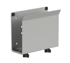 8335-SM-124 HAT DESIGN WORKS, LARGE CPU HOLDER ADJUSTS FROM 2-3"", UP TO 40 LBS.  STURDY METAL CONSTRUCTION KEEPS CPU SAFELY OUT OF THE WAY. MOUNT TO DESK WALL OR HAT WALL TRACK (8326).  SILVER