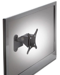 8428-124 Switch Dual Monitor Bracket, Silver<br />HAT DESIGN WORKS, OFFICE MOUNTS: SWITCH DUAL MONITOR BRACKET, SILVER