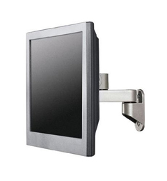 9110-HD-4-4-104 HAT DESIGN WORKS, ARTICULATING MOUNTS: TOUCHSCREEN WALL MOUNT WITH HD 75/100 VESA TILTER & 4" + 4" EXTENSIONS (SINGLE STUD WALL INSTALL)