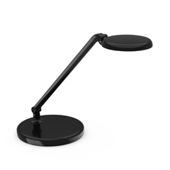 FOKUSG-1-BK HAT DESIGN WORKS, FOKUS TASK LIGHT. ADJUSTABLE AT LIGHT SOURCE AND BASE. COLOR TEMP 3000K, 430 LUMENS, LAMP LIFE 50K HRS, 6.6WATTS, TOUCH DIMMER, 7" CORD . AUTO OFF AFTER 15 MIN NO MOVEMENT. TAA. BLAC