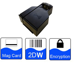 K9-MAG-2DW POSH MFG, 2D / 1D BARCODE & USB MAG READER, UNIVERSAL 3 TRK USB MAGNETIC CARD READER, FLASH UPGRADEABLE, SUPPORTS 1D & 2D BARCODES, ROBUST DESIGN, BLACK BL VER 3.0, HWID 180E, BLACK