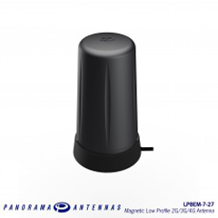 LPBEM-7-27-2SP PANORAMA ANTENNA, LOW PROFILE SISO MAGNETIC MOUNT ANTENNA, 698 - 2700MHZ, 2M / 7" CABLE, SMA (M) TERMINATION.