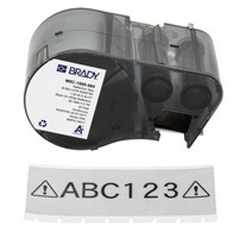 M5C-1500-584 BPI, REFLECTIVE ALL WEATHER LABEL TAPE WITH RIBBON FOR M5 PRINTERS, 1.5"X 20FT BLK ON WHT
