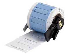 M6-187-1-342-WT BPI, PERMASLEEVE HEAT SHRINK WIRE LABELS FOR M6, M7 PRINTERS, .187" DIA X 1" WHITE, ROLL OF 100