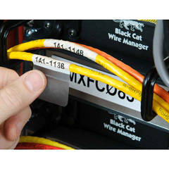 M6-21-427 "BPI, NCNR, SELF-LAMINATING VINYL WRAP AROUND WIRE AND CABLE LABELS FOR M6 M7 PRINTERS - 2.5" X 1""