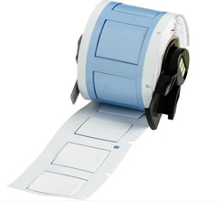 M6-500-1-342-WT BPI, PERMASLEEVE HEAT SHRINK WIRE AND CABLE LABELS, BULK FOR M6, M7 PRINTER, .5 X 1 WHITE, 100 LABELS PER ROLL