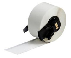 M6C-1000-595-WT BRADY PEOPLE ID, ALL WEATHER PERMANENT ADHESIVE VINYL LABEL TAPE FOR M6, M7 PRINTERS, 1", WHITE, 50 FEET