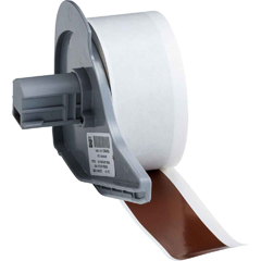 M7C-1000-595-BR "BPI, NCNR, ALL WEATHER PERMANENT ADHESIVE VINYL LABEL TAPE FOR M7 PRINTERS - 1", BROWN"