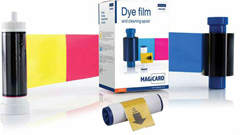 MA450YMCKO-HALF MAGICARD, CONSUMABLES, YMCKO DYE FILM, HALF PANEL, 450 IMAGES PER ROLL, PRONTO, ENDURO, RIO PRO, PRICED PER ROLL