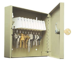 201-9010-03 MMF, LOCKING KEY CONTROL CABINET, SLOTTED STYLE, 10 KEY 6 3/4" X 6 7/8", SAND COLOR