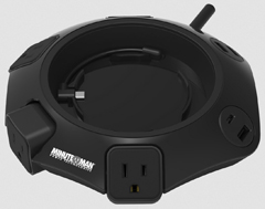 MMS-POD4U4 Tabletop, 4-outlets, (3) Type A & (1) Ty