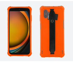 052066 MOBILIS, PROTECH - CASE - SAFETY ORANGE AND HANDSTRAP FOR GALAXY XCOVER7 PRO - PANTONE 021C - SOFT BAG