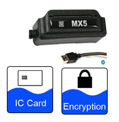MX5C-SC-CBP-BLK POSH MFG, IC SMART CARD READER / WRITER, USB, IC SMART CARD READ/WRITE, FLASH UPGRADEABLE COMPACT, BL VER 3, HWID: 1934, BLACK