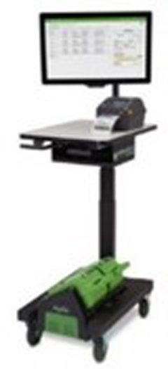 AP104NU-S NEWCASTLE SYSTEMS, APEX SERIES, HEIGHT ADJUST POWERED CART,W/POWERSWAP NUCLEUS CLASSIC SOLO DOCK (PSNU3.6) AND CHARGING STATION (PWC2C) SOLD SEPARATELY