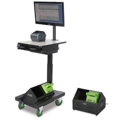 AP207NU2-S NEWCASTLE SYSTEMS, APEX SERIES, HEIGHT ADJUST POWERED CART,W/POWERSWAP NUCLEUS CLASSIC LITHIUM SYSTEM W/ 2 460 WH SWAPPABLE BATTERIES AND CHARGING STATION