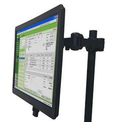 B266 NEWCASTLE SYSTEMS, SINGLE MONITOR HOLDER, NC/NR REQUIRED<br />Single monitor holder, post mount.